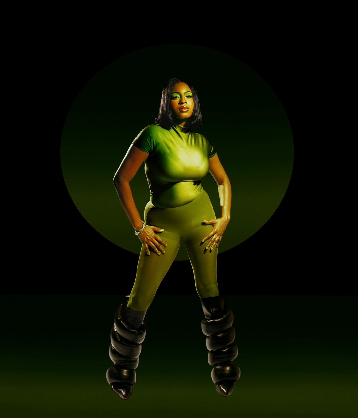 GREEN GRADIENT TOP
