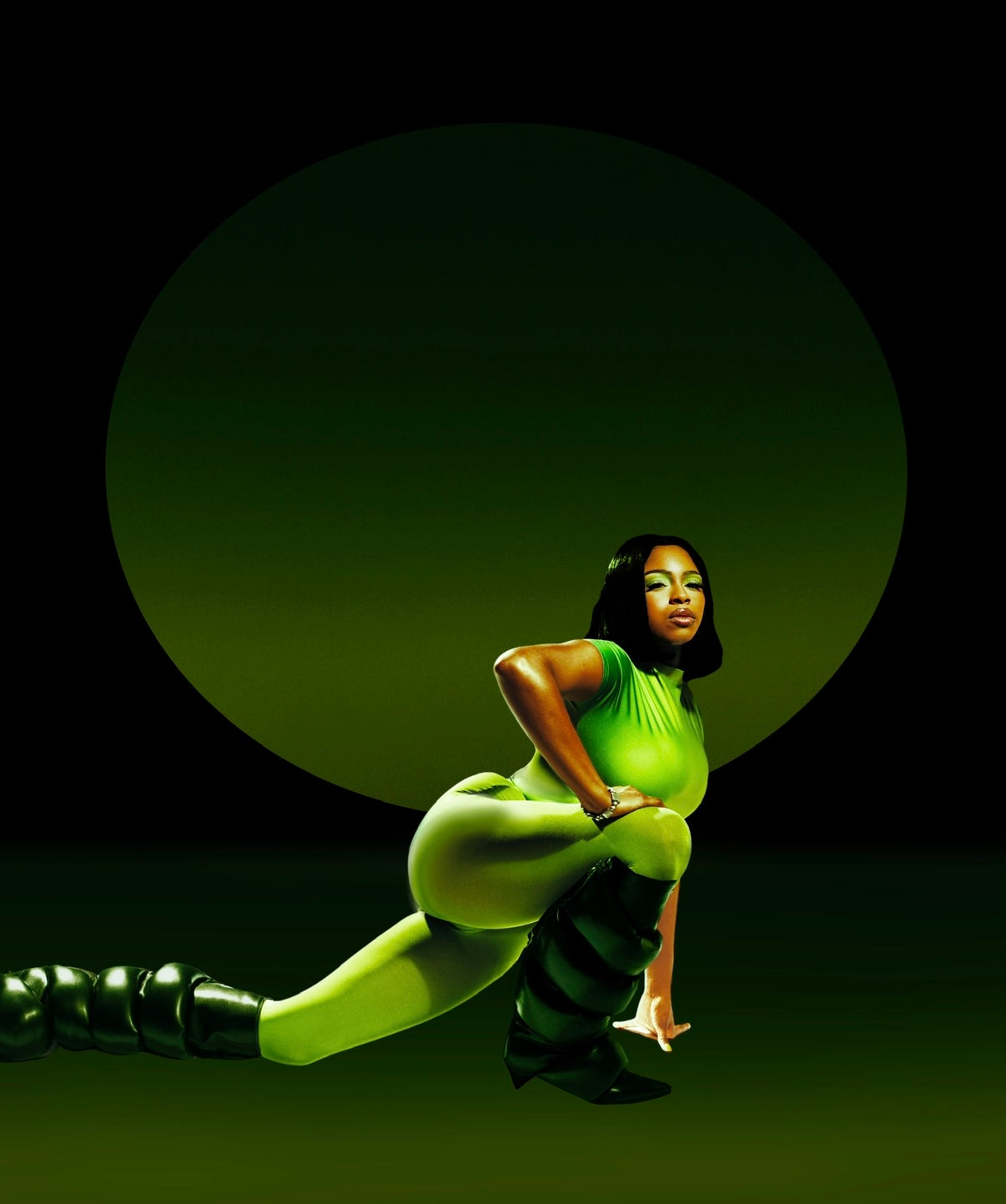 GREEN GRADIENT TOP