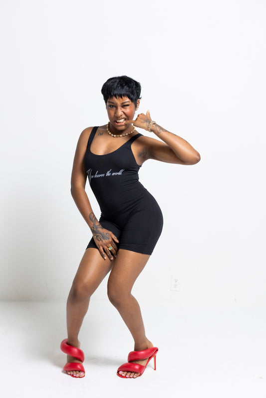 YOU DESERVE SPANDEX ROMPER