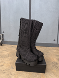 Black Fringe Platform Boots