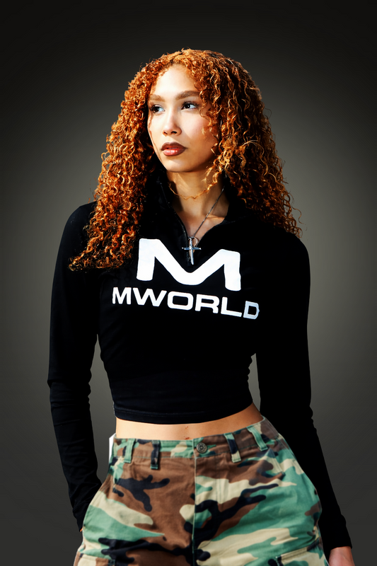 QUARTER ZIP MWORLD TOP