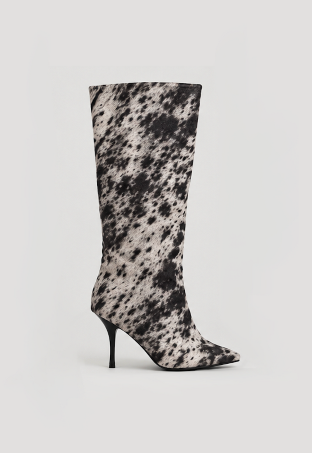 Cowhide Stiletto Boots