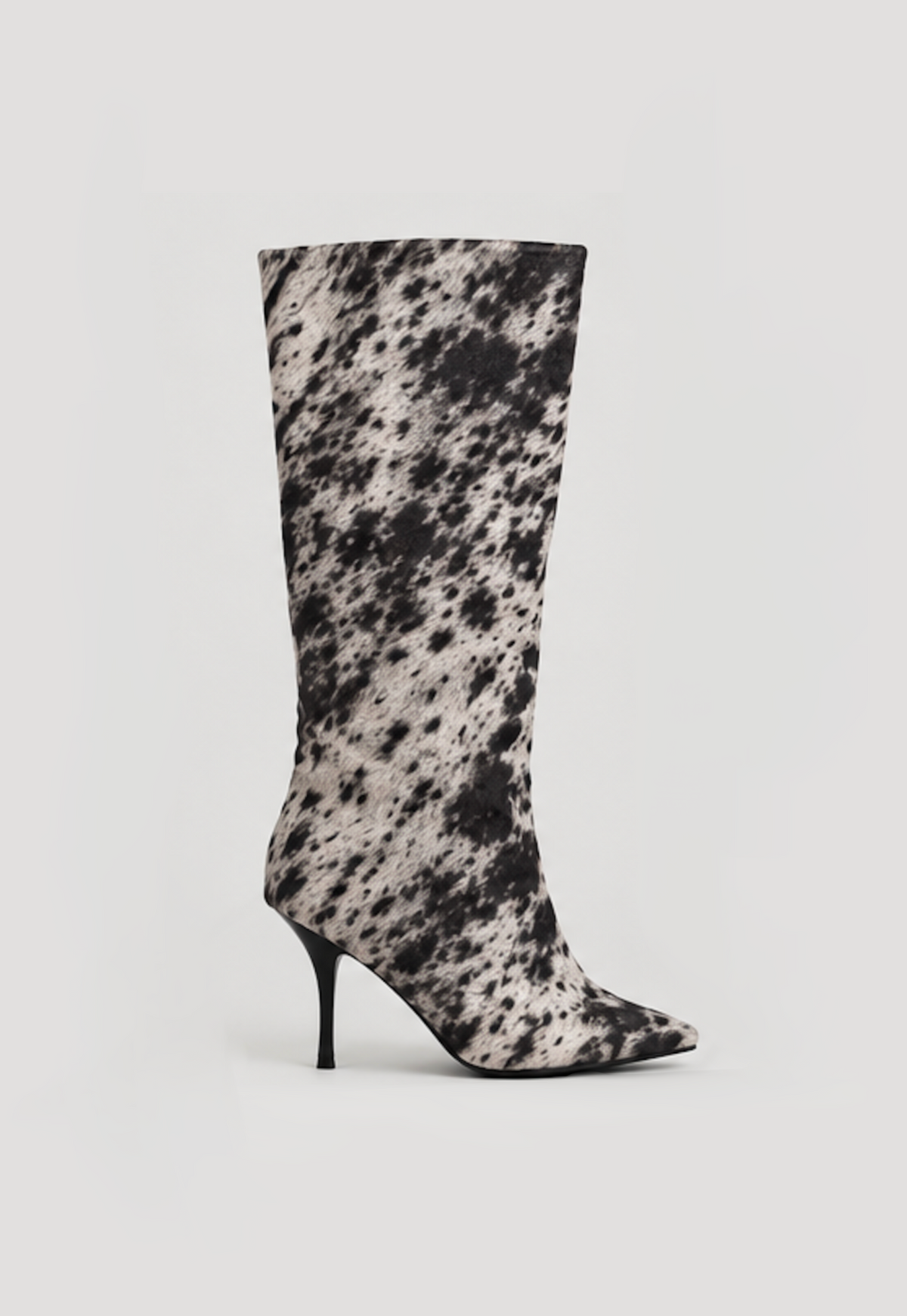 Cowhide Stiletto Boots