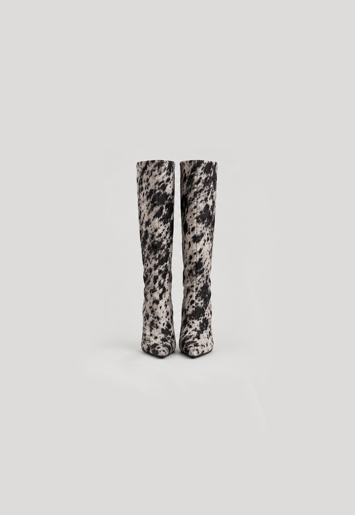Cowhide Stiletto Boots